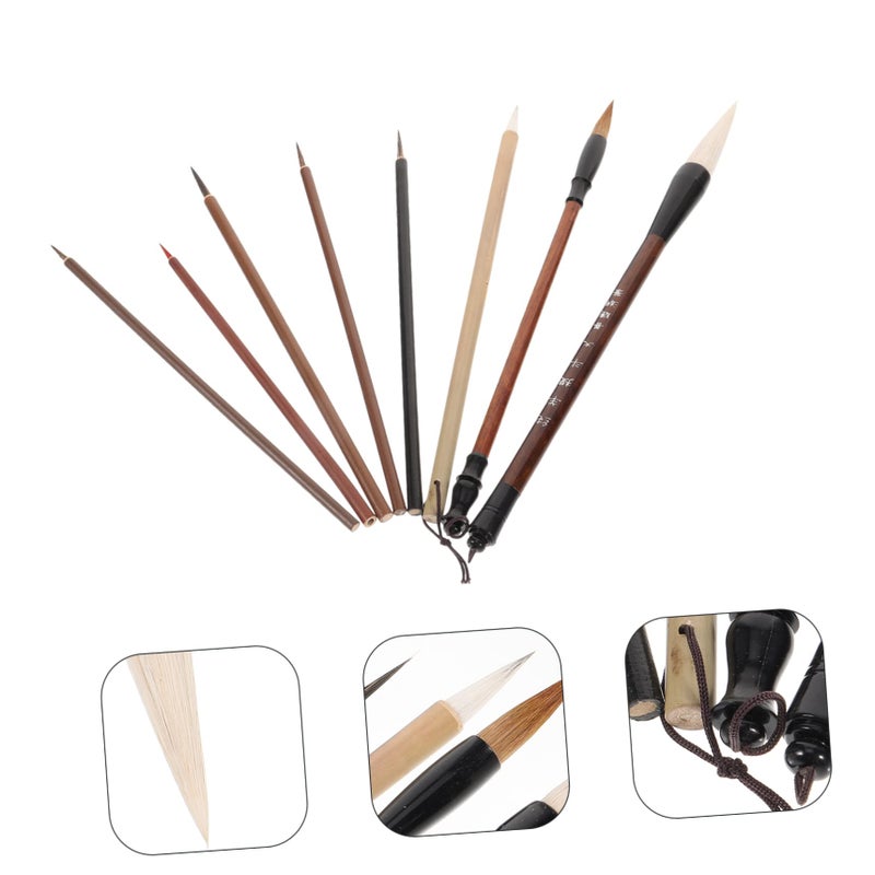 Goat Hair Traditional Chinese Painting Brush Pen for Calligraphy Watercolor and Drawing - Image 4
