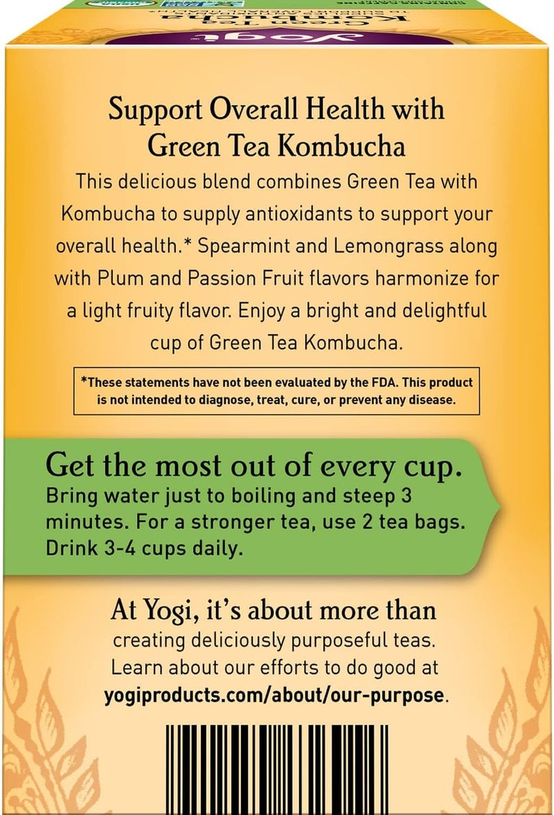 Yogi Green Tea Kombucha - Herbal Supplement - Image 2