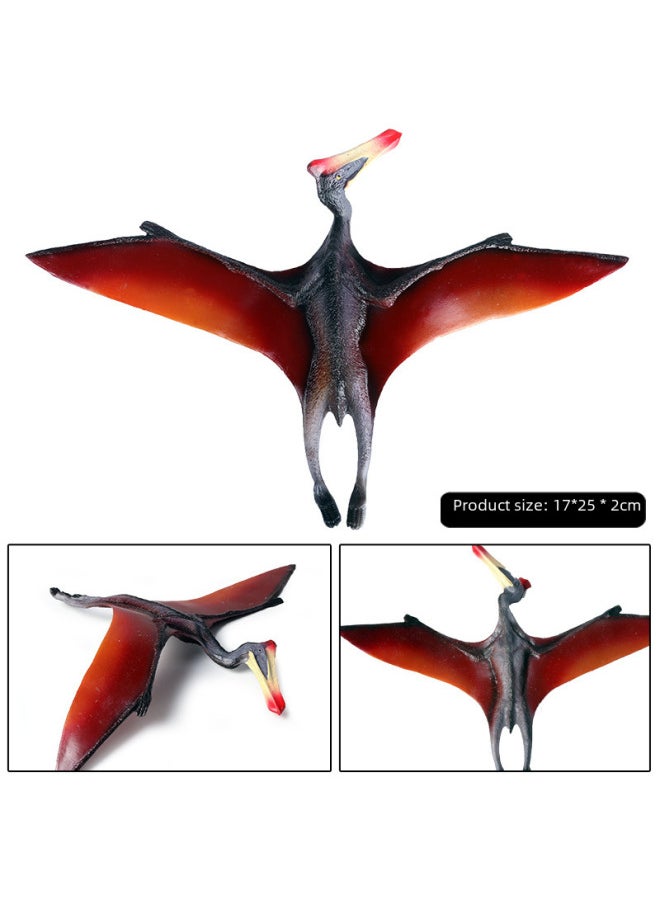 Jurassic Simulation Dinosaur Pterosaur Model Solid Dinosaur Flying Pterosaurus Pterosaur Hand Toy-Color:Red Fengshen Pterosaurus