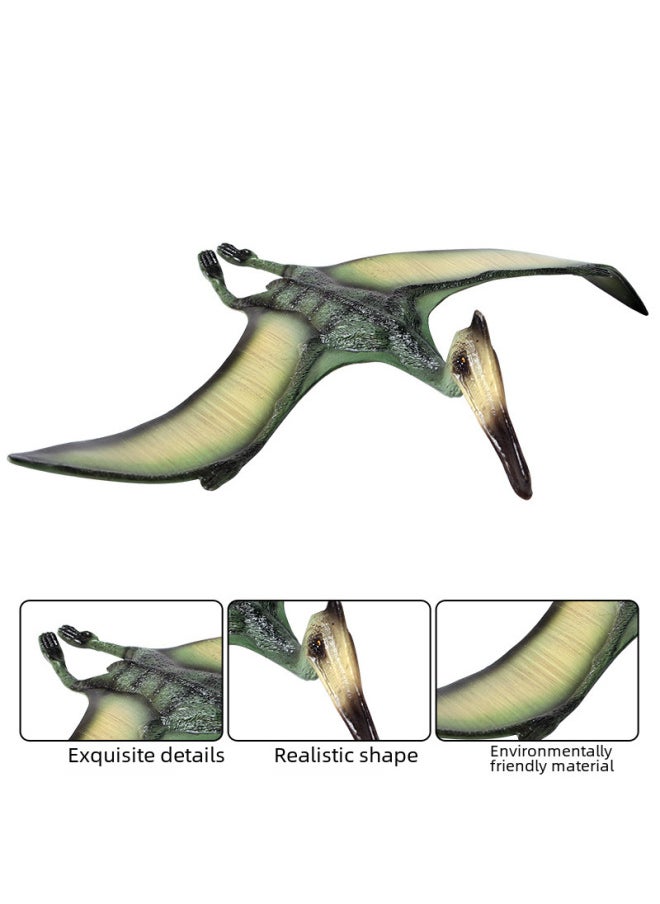 Jurassic Simulation Dinosaur Pterosaur Model Solid Dinosaur Flying Pterosaurus Pterosaur Hand Toy-Color:Red Fengshen Pterosaurus