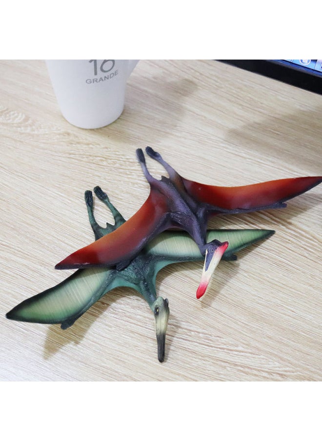 Jurassic Simulation Dinosaur Pterosaur Model Solid Dinosaur Flying Pterosaurus Pterosaur Hand Toy-Color:Red Fengshen Pterosaurus