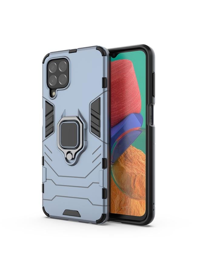 S-TOP Case For Samsung Galaxy M33 5G Magnetic Ring Holder PC + TPU Phone Case - Image 1