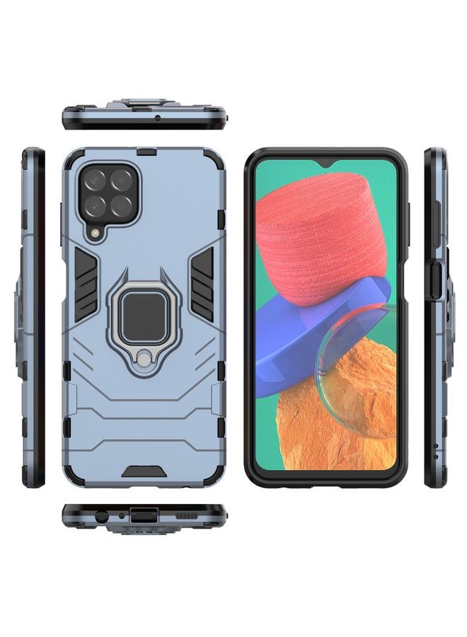 S-TOP Case For Samsung Galaxy M33 5G Magnetic Ring Holder PC + TPU Phone Case - Image 3