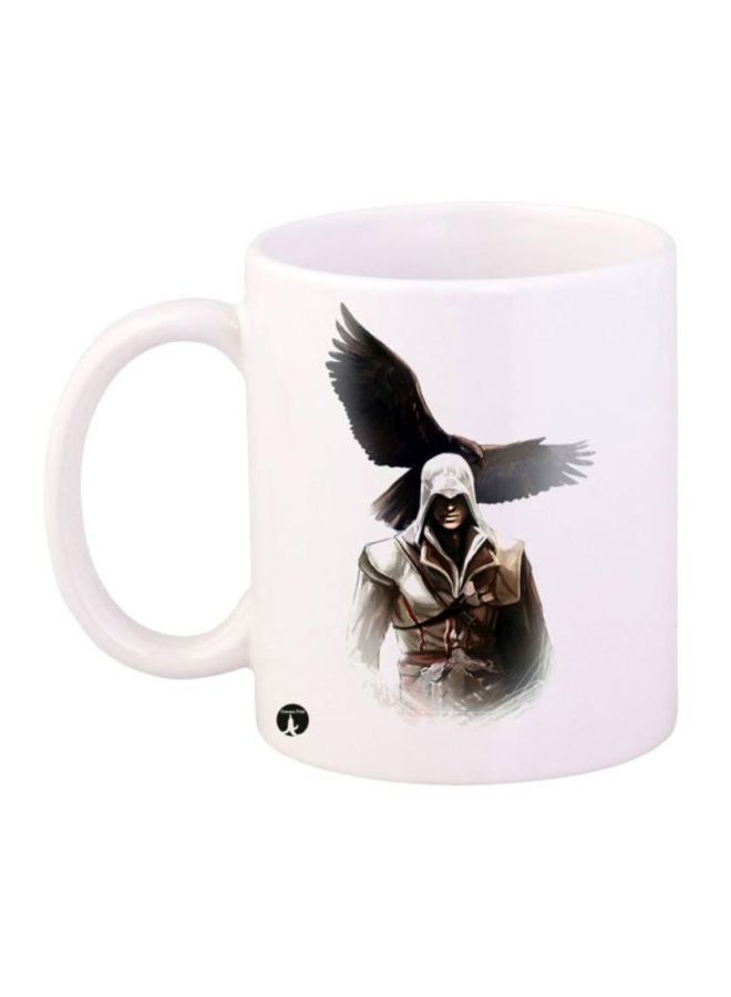 RKN Assassin's Creed Video Game Printed Coffee Mug White/Brown/Black - Image 1