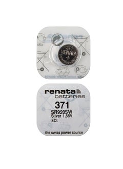 Renata Renata 371 Watch Battery (SR920SW), Silver Oxide 1.55V Battery, Pack of 10 Batteries  - Image 3