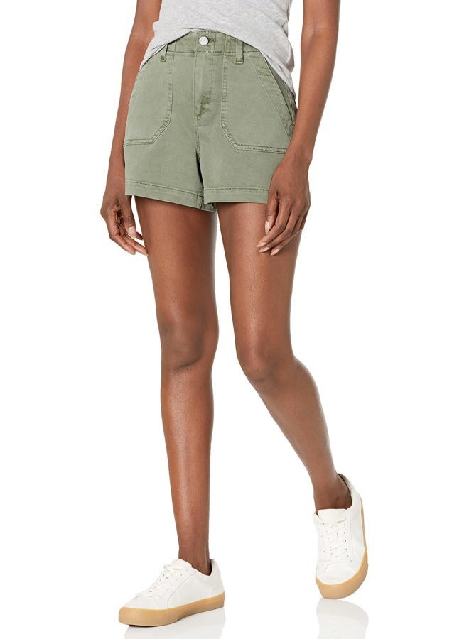 PAIGE Women's Crush Short, Vintage Ivy Green, 25 - Image 1