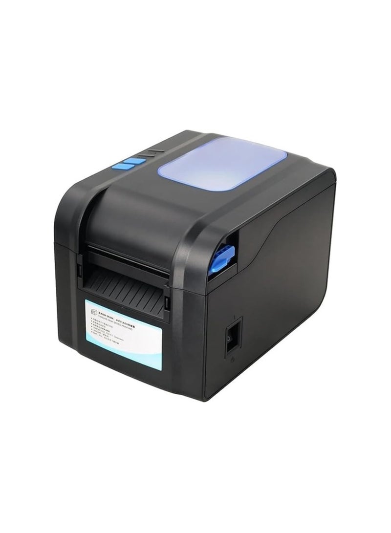 Thermal Barcode Label Printer – High-Speed Batch Printing, Monochrome, Black, Model XP-370B 