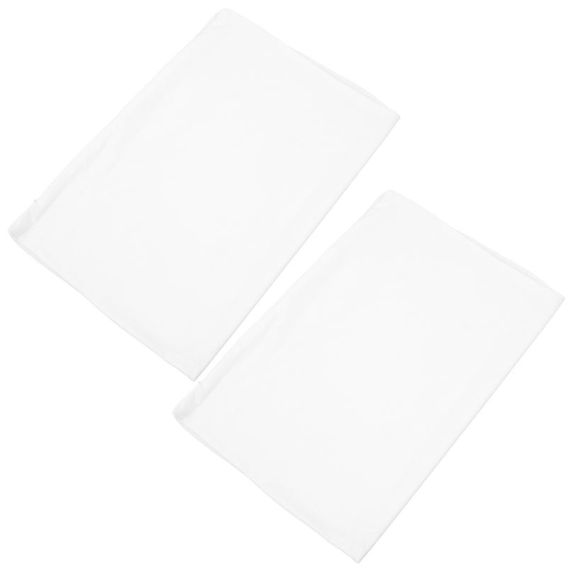 2pcs Cotton Pillow Pillowcase with Zipper Closure Color Standard Size for Bed Pillow Breathable Comfortable Pillowcase - Image 5