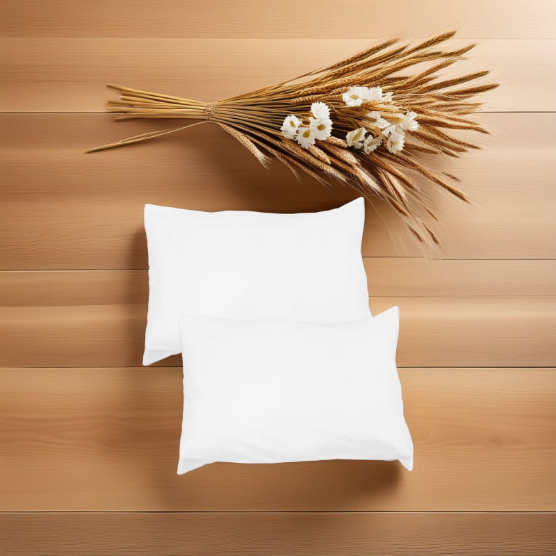 2pcs Cotton Pillow Pillowcase with Zipper Closure Color Standard Size for Bed Pillow Breathable Comfortable Pillowcase - Image 3