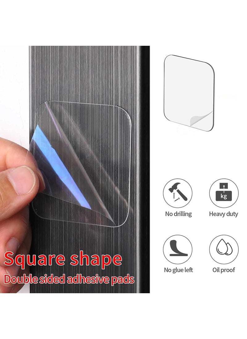 Fedora - FEDORA 20pcs Large Double Sided Adhesive Pads for Mounting, Two Sided Precut Squares Tape Super Strong Heavy Duty Washable Sticky Patch for Walls Hanging Nano Gel Clear Double Sided Sticky Tape - Image 1