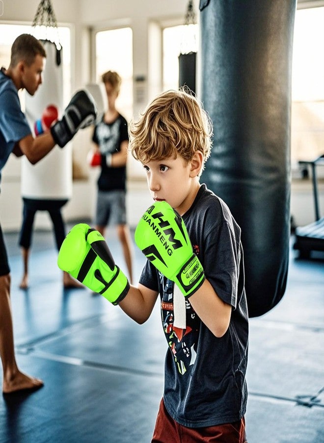 piscatorzone Kids Boxing Gloves, Punching Bag Kickboxing Muay Thai Mitts MMA Training Sparring Gloves for Kids Children Youth - Image 4