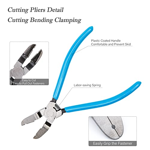 KINGLAKE Multi-function Diagonal Side Cutting Plier Car Trim Panel Clip Cutter Puller Fastener Rivets Remover - Image 2