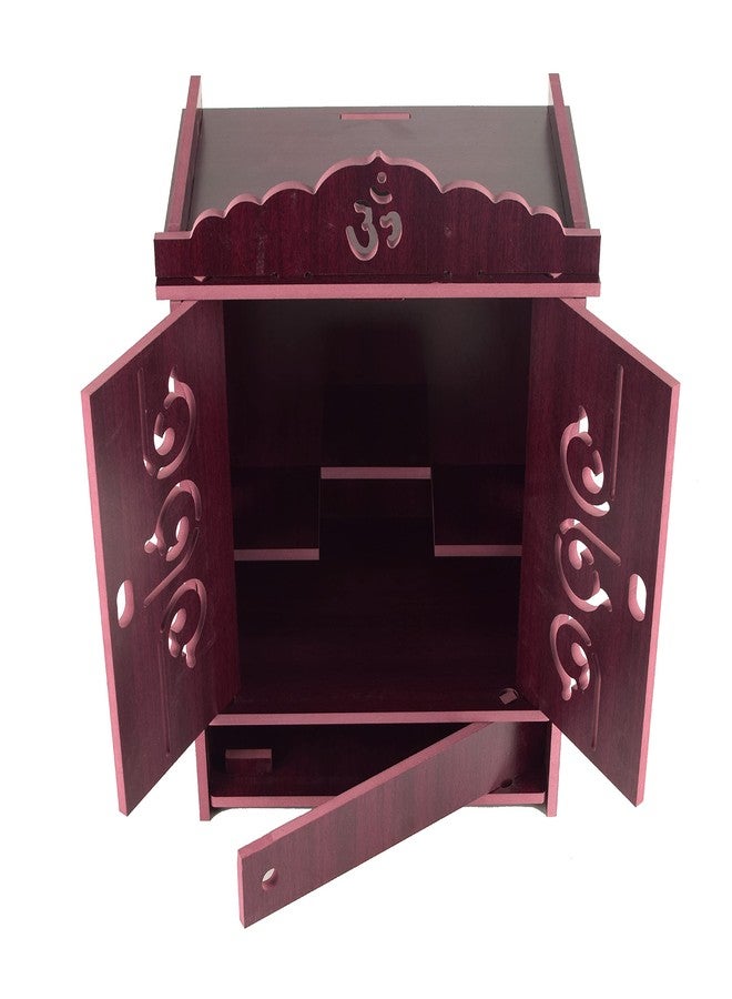 nexat Art Wooden Wall Hanging Temple for Home and Shop,Office and Home showpiece Temple(Size:41 X 28 X 19 CM) (Brown) (Marron 456) - Image 4