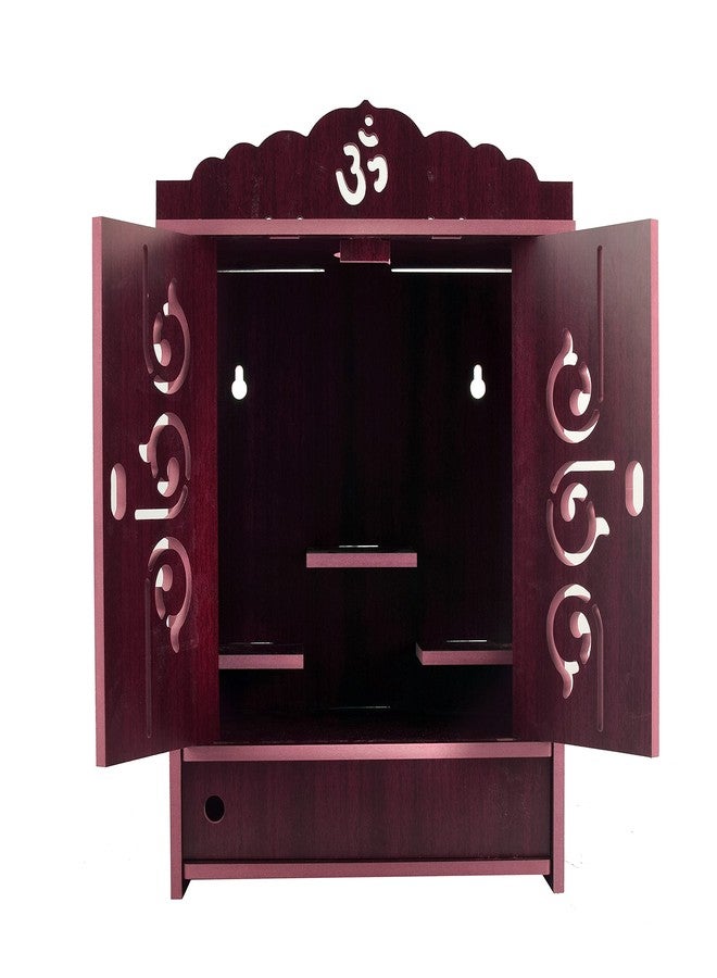 nexat Art Wooden Wall Hanging Temple for Home and Shop,Office and Home showpiece Temple(Size:41 X 28 X 19 CM) (Brown) (Marron 456) - Image 2