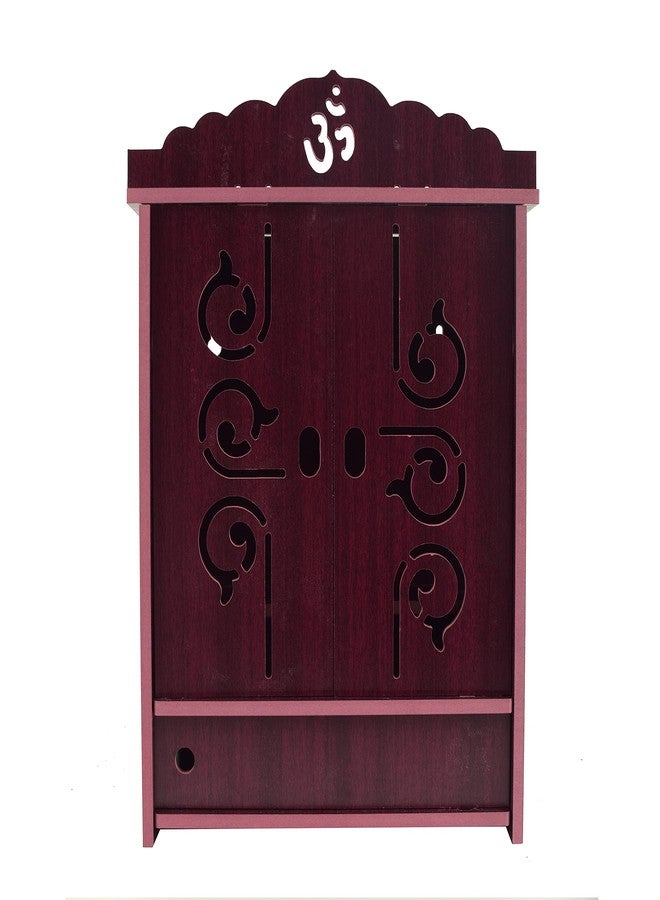nexat Art Wooden Wall Hanging Temple for Home and Shop,Office and Home showpiece Temple(Size:41 X 28 X 19 CM) (Brown) (Marron 456) - Image 3