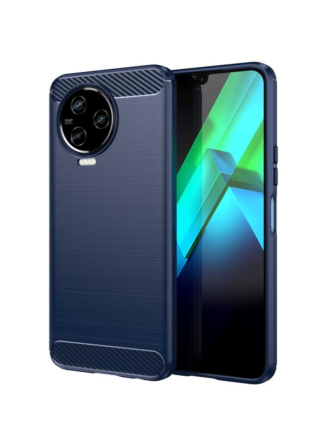 S-TOP Case For Infinix Note 12 2023 Brushed Texture Carbon Fiber TPU Phone Case - Image 1