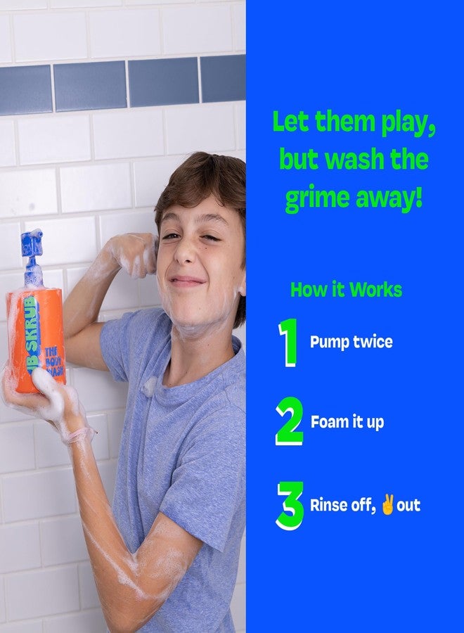JB SKRUB Boys Body Wash for Kids, Tweens & Teens, pH-Balanced Foaming Citrus Wash, No Harsh Ingredients, Tackles Odor & Breakouts, 14 oz. - Image 5