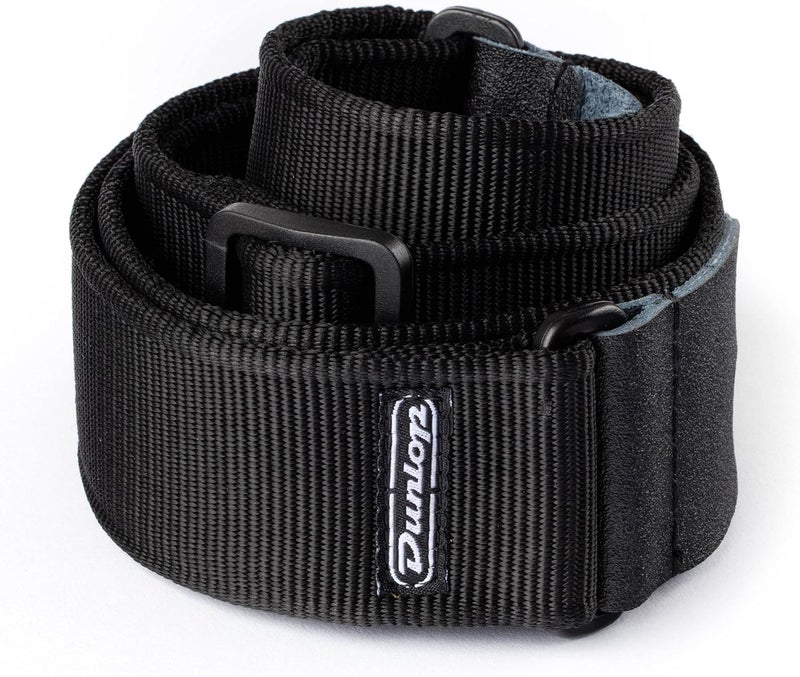 Dunlop Classic Solid Black Guitar Strap - Image 1