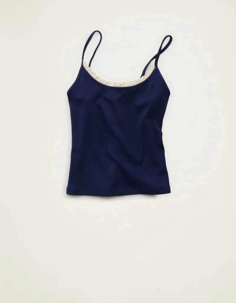 American Eagle  AE Lace Trim Cami for Women | Best Price UAE