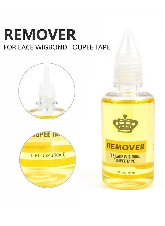 2pack Removes Hair Glue, Wig Tape, Double Sided Extension Tape,30ml Tape Remover for Hair Extensions Remover for Lace Wig Bond Toupee Tape in Hair Extensions Adhesive