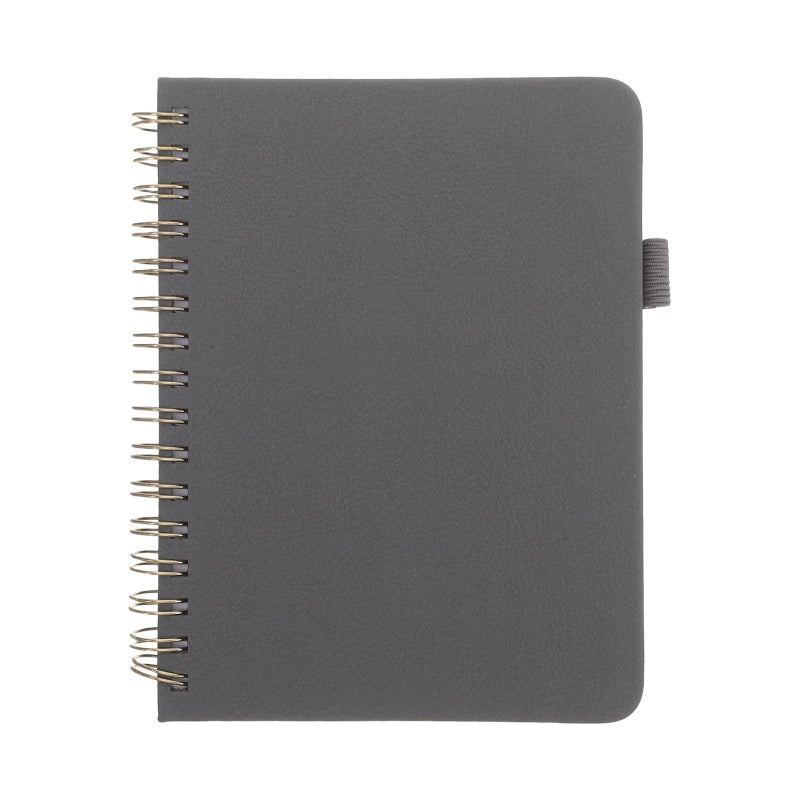 Address Book with Alphabet Index A6 Pocket Notebook for Home Organization in Grey - Image 1