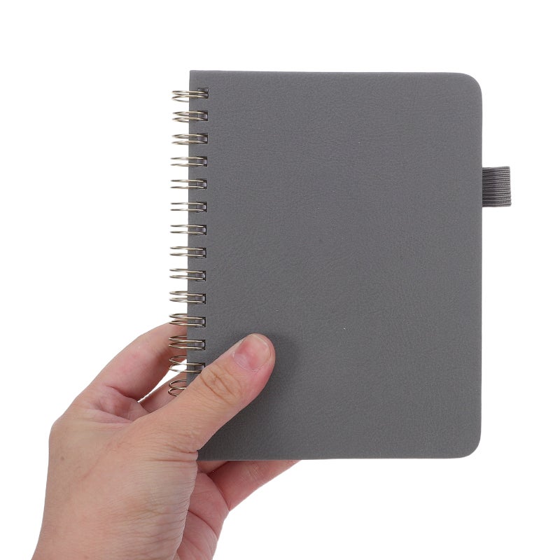 Address Book with Alphabet Index A6 Pocket Notebook for Home Organization in Grey - Image 3