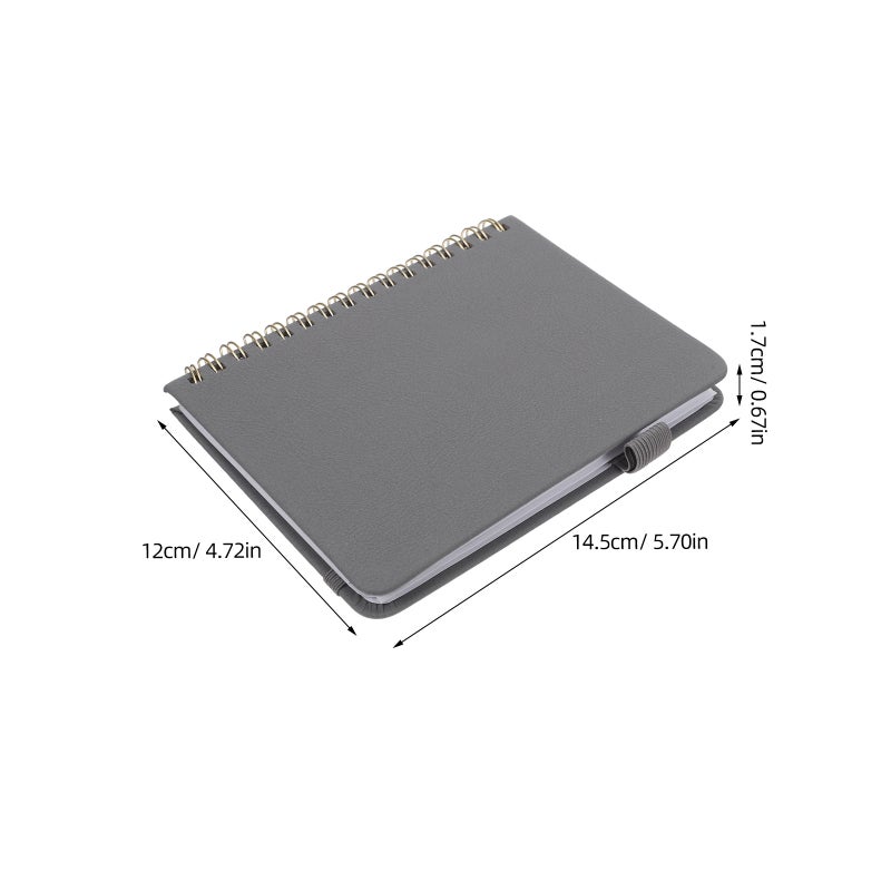 Address Book with Alphabet Index A6 Pocket Notebook for Home Organization in Grey - Image 2