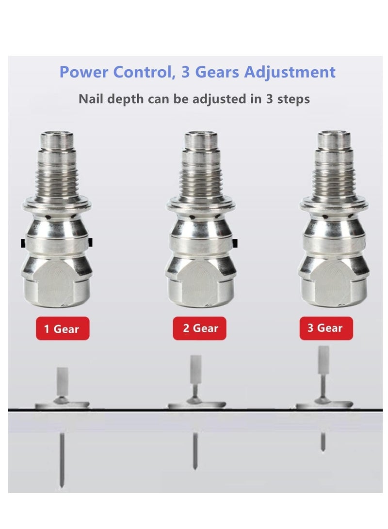 RATSAW Nail Wall Fastening Tool with 200 Pack Nails Manual Steel Nail Machine Strength Adjustable for Home DIY Woodworking Cement Wall - Image 2