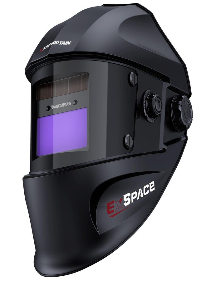 ARCCAPTAIN True Color Auto Darkening Welding Helmet with Upgraded Arc Sensor, 1/1/1/1 Top Optical Clarity Solar Power Welding Hood, 1/25000s Response Time, 4/9-13 for TIG MIG ARC Welding Mask - Image 1