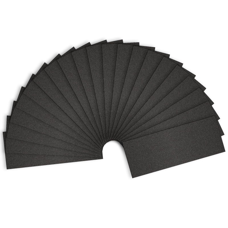 Shineboc Sandpaper 150 Grit, Wet Dry Sanding Sheets 9 x 3.6 Inch for Wood Furniture Finishing, Metal Sanding and Automotive Polishing,21 -Sheet - Image 1
