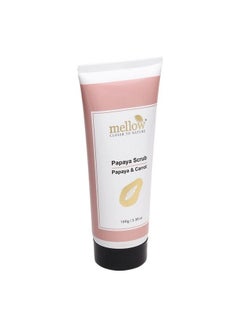 MELLOW Herbals Ayurvedic Papaya Face Scrub (100Gm) For Smooth & Vibrant Glow ; Helps To Remove Dead Skin Cells & Unclog Pores ; Papaya Walnut Lemon & Orange ; Ayush Certified ; Gmo Paraben And Silicone Free  - Image 3
