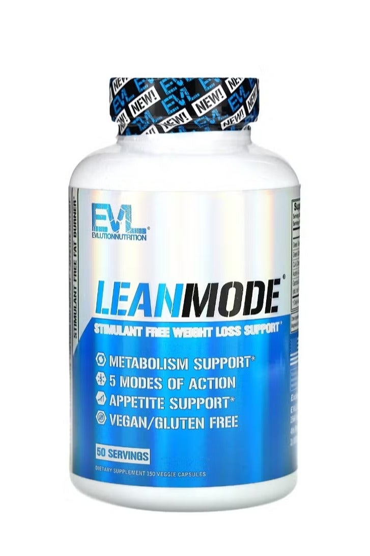 EVLUTION NUTRITION LeanMode Stimulant Free Weight Loss Support 150 Veggie Capsules