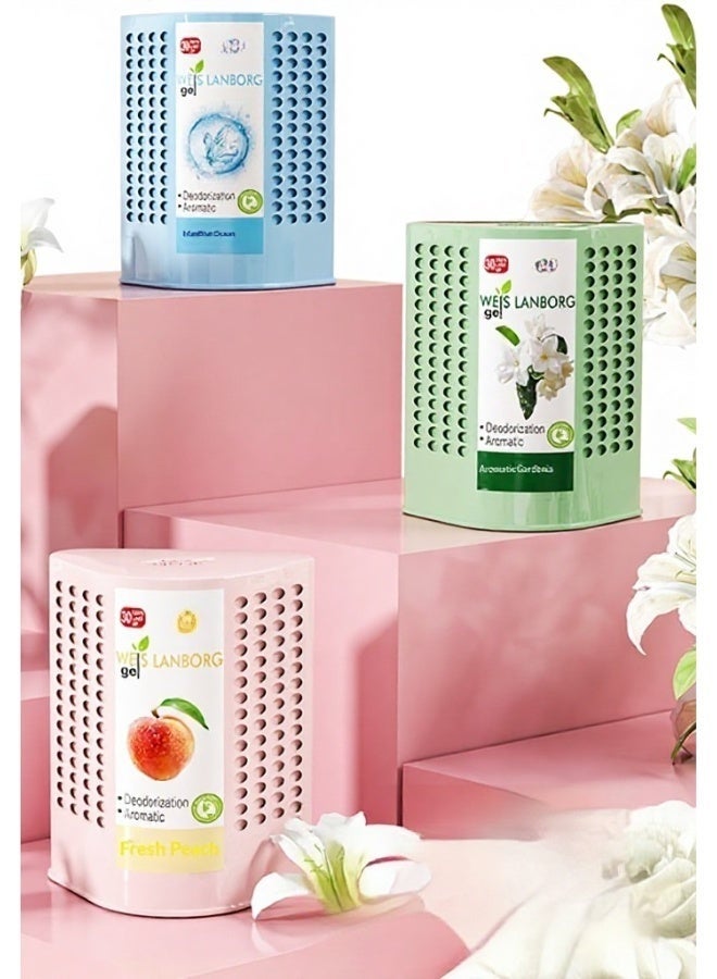 Air Freshener Gel – Natural Odor Eliminating Gel for Home, Bathroom, Bedroom, Car, and Office, Long-Lasting 30-Day Scent, Air Purifier, Compact and Easy to Use, Keeps Spaces Smelling Fresh-Blue Ocean - Image 3