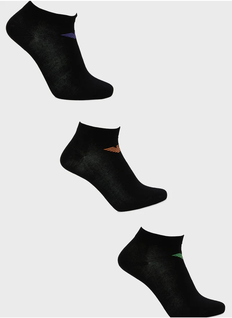 EMPORIO ARMANI 3 Pack Assorted Socks