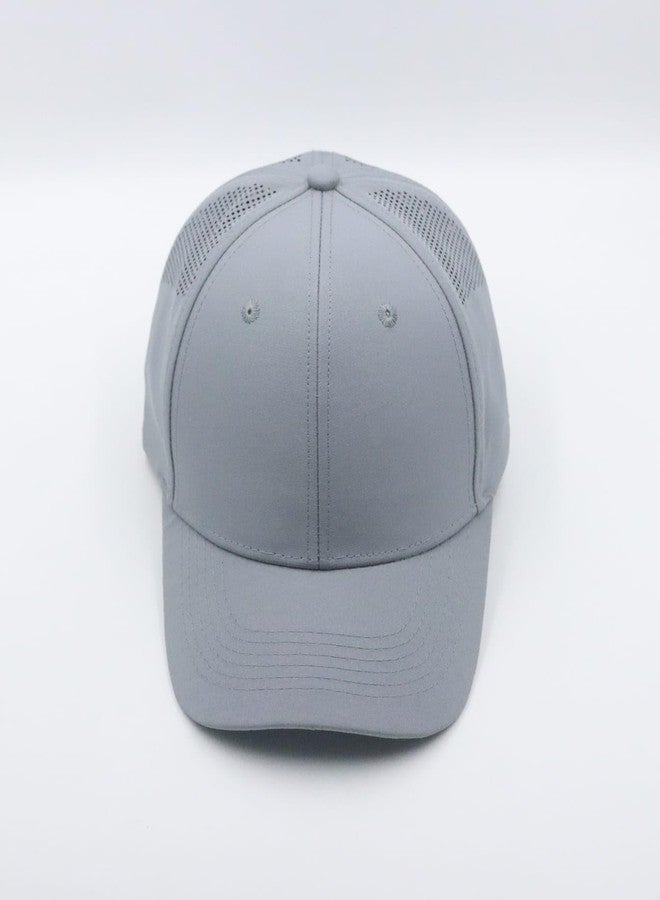 JAMONT Baseball Cap Snapback Trucker Hat Adjustable Baseball Cap Breathable Trucker Cap Unisex Trucker Hat Blank Mesh Hat Men’s Trucker Cap Women’s (in, Alpha, Free Size, Grey) - Image 5
