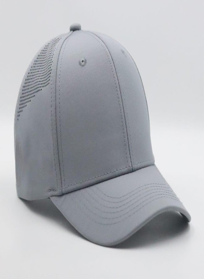 JAMONT Baseball Cap Snapback Trucker Hat Adjustable Baseball Cap Breathable Trucker Cap Unisex Trucker Hat Blank Mesh Hat Men’s Trucker Cap Women’s (in, Alpha, Free Size, Grey) - Image 3