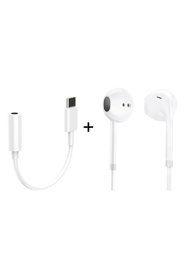 Type-c Headphone Adapter Is Suitable For Huawei Nova7 8 Honor 50 Xiaomi 11 Redmi K40pro Charging Viv - Image 1