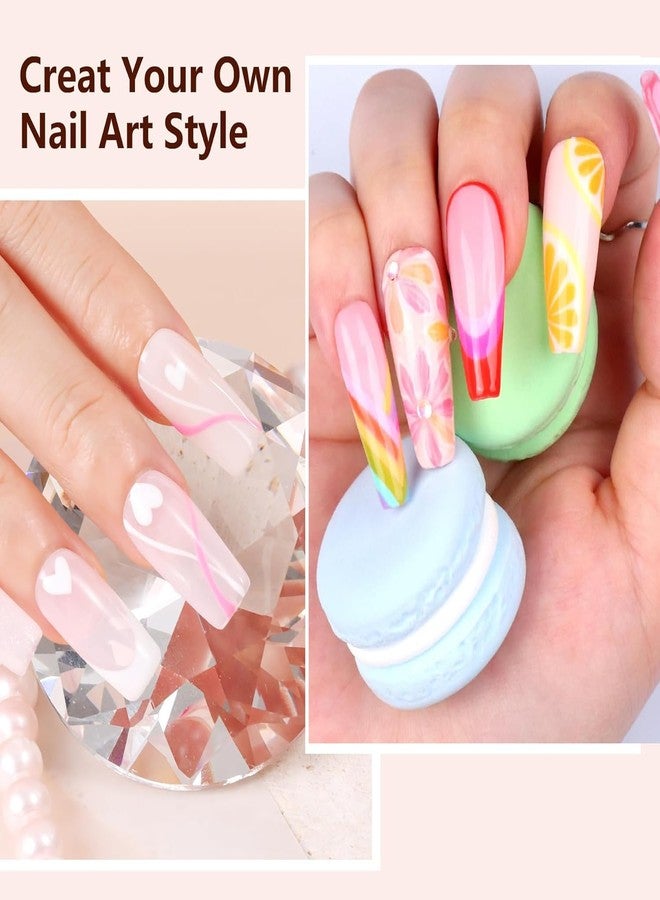 HomTop 6PCS Double-Ended Nail Art Brush Kit For Gel Polish, Liner, Drawing, And Detailing - Professional Nail Design Pen And Paint Brushes Set - Image 2