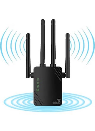 New Wireless Repeater 2.4G/5G Dual Band Repeater Wifi  4 Antenna WiFi Extender Compatible with All Network Boxes - pzsku/Z68CB17E9EAE4C20F9F2CZ/45/_/1740548541/1a54c33f-68da-486b-925e-65e88e59ddf6