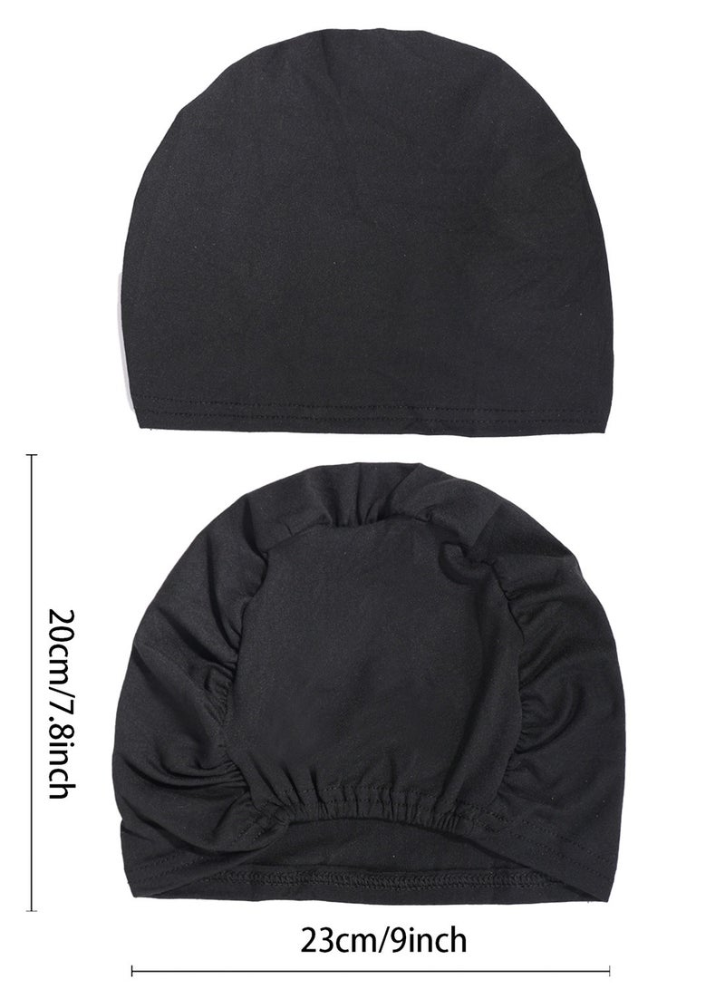 2 قطع غطاء الحجاب الداخلي لفات رأس التوربان - Image 3