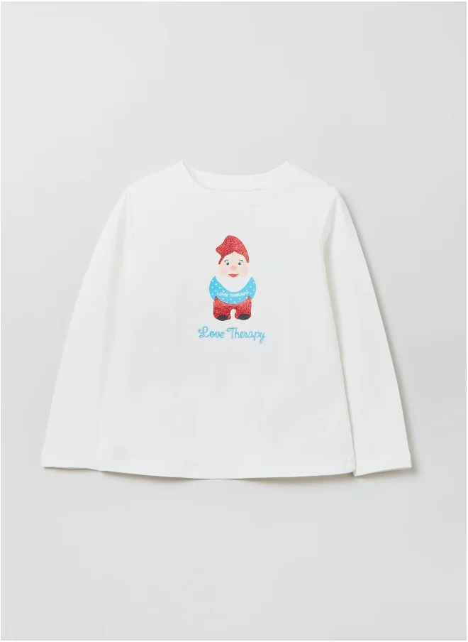 او في اس Ovs Girls Love Therapy Long Sleeve T-Shirt