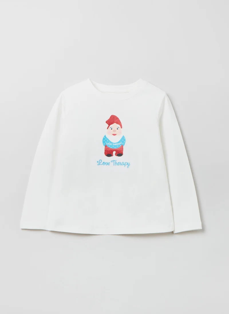 او في اس Ovs Girls Love Therapy Long Sleeve T-Shirt