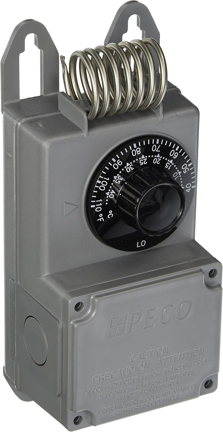 TF115-001 NEMA 4X Line Voltage Thermostat, Gray