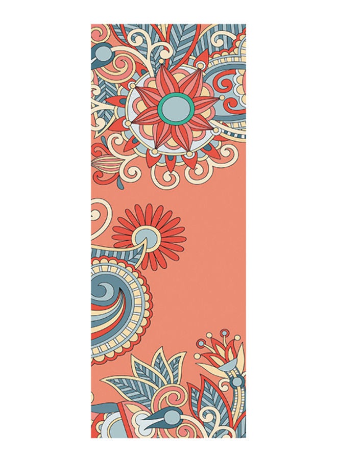 اسم المحتوى ناريلا منشفة بساط يوغا مضادة للانزلاق وسريعة الجفاف بطبعة زهور - Image 1