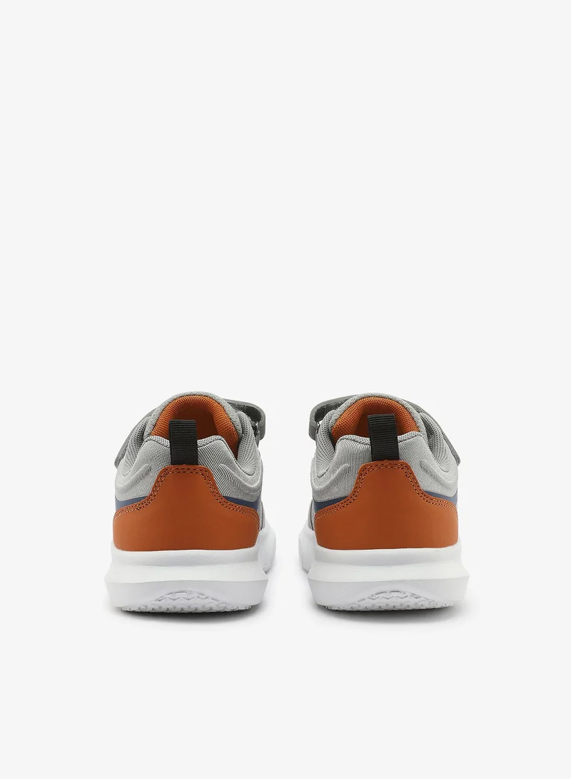 U.S. Polo Assn. grey Kids Grey Low-Top Casual Sneakers with Velcro Strap - Sleek Everyday Style and Comfort for Effortless Wear for Kids | Best Price UAE