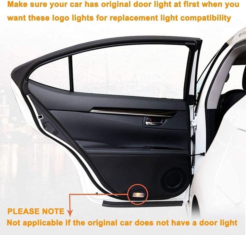Automaze O.E 2 Pc Car Door LED Logo Light Laser Projector Lights Ghost Shadow Welcome Lamp, Compatible For Audi Cars,Clear - Image 4