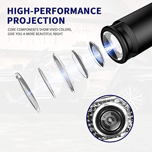 Automaze O.E 2 Pc Car Door LED Logo Light Laser Projector Lights Ghost Shadow Welcome Lamp, Compatible For Audi Cars,Clear - Image 3