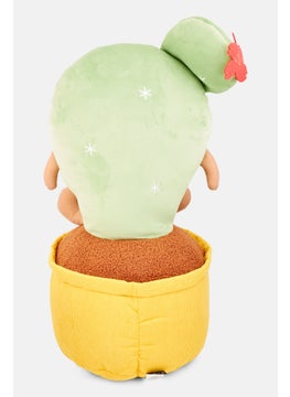 YOTO Cactus Potted Plant Cushion 64 x 38 cm, Green  - Image 4