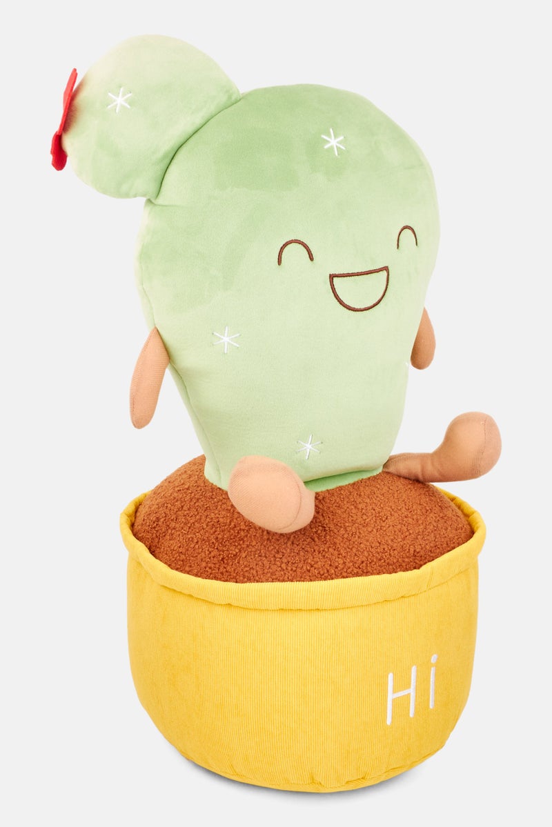 YOTO Cactus Potted Plant Cushion 64 x 38 cm, Green - Image 2