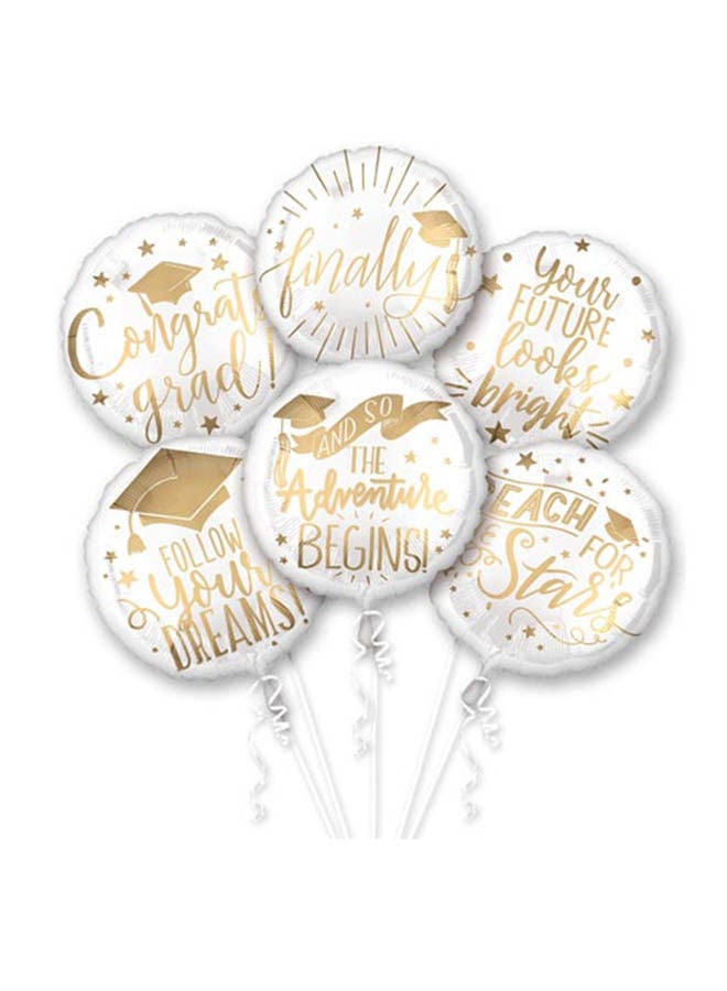 NIBEMINENT P75 Grad Messages Decorative Balloon Bouquet